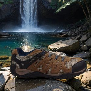 Merrell Men's Accentor Boulder Hiking Walking Waterproof Shoes Lace-Up 11.5